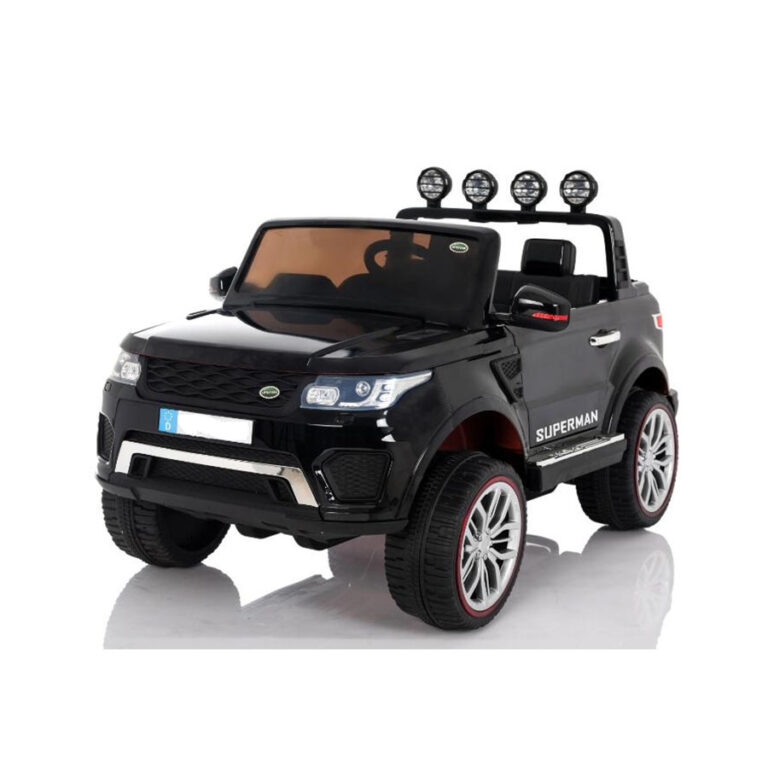 Land Rover Happer 4x4 crni džip na akumulator za decu